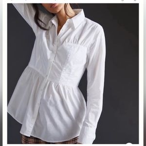 Maeve Corset Seamed Buttondown
